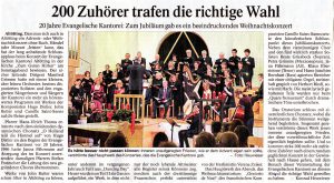 Zeitungsartikel ANA vom 09.12.2016